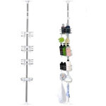 Iris ohyama, etag�re d'angle t�l�scopique pour douche, 4 paniers, 190 - 250 cm, sans per�age, blt - 19, ...