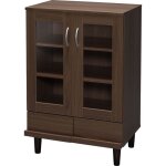 Iris ohyama, meuble de rangement, buffet, vaisselier, armoire 3 portes, 3 �tag�res r�glables, contemporain, ...