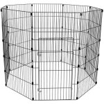 Iris ohyama, parc � chiot 8 panneaux, enclos ext�rieur 1, 7 m�, connecteurs de montage modulable pour ...