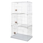 Iris ohyama, pet cage / cage de jeu 3 niveaux 3 entr�es, 2 plateaux pour chats - pet cage pec - 903, ...