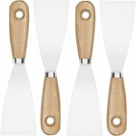 Accessoires pour pistolet � air chaud, spatule enduit, 4pcs grattoirs � peinture avec manche en bois, ...