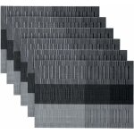 Irisfr - tigrezy lot de 6 sets de tables pvc lavables antid�rapant r�sistant � l'usure � la chaleur, ...