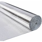 Isolant thermique � bulles double face en film aluminis� - 1, 22x10m - r�flecteur radiateur - prot�ger ...