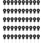 Isolateurs � anneau � vis noirs, accessoires de cl�ture �lectrique pour poteau en bois, 50 pi�ces / ensemble ...