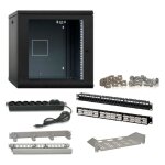 Item - kit de panneau rack 6 units cat6 utp avec panel 24 ports 10001