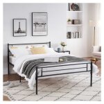 Iztoss - lit en m�tal 90x190 cm - lit adulte pour matelas - cadre de lit pour chambre d'amis, chambre ...