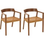 J - line - chaise salle à manger en teck marron foncé 55x55x71 cm J - line - chaise salle à manger en teck marron foncé 55x55x71 cm