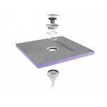 Jackon insulation - receveur jackoboard aqua centr� 150x150 sv