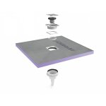 Jackon insulation - receveur jackoboard aqua centr 90x90 sv
