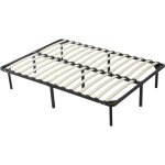 King of dreams - sommier 140x200 cm jacky - solide et confortable x 29 cm - cadre � lattes + 6 pieds ...