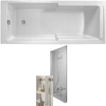 Jacob delafon - baignoire bain douche struktura + pare bain + étagère 170 x 75 Jacob delafon - baignoire bain douche struktura + pare bain + étagère 170 x 75
