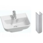 Lavabo struktura céramique blanc 65 x 48 avec colonne - jacob delafon Lavabo struktura céramique blanc 65 x 48 avec colonne - jacob delafon
