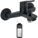 Jacob delafon - mitigeur bain douche mural aim noir + nettoyant