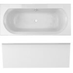 Jacob delafon - pack baignoire droite 170 x 75 elise + tablier en niche + vidage