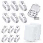 Jalleria - 12 pi�ces clip housse de couette, anti - d�rapant sans aiguille clip drap de lit pour fixer ...