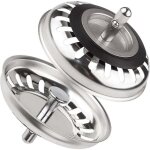 Jalleria - lot de 2 bouchon cuisine inox, filtre cuisine universel 79. 3mm, bouchon de bonde antiblocage ...