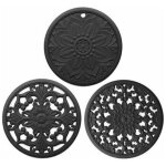 Jalleria - lot de 3 dessous de plat en silicone, 3 dessous de plat multi - usages finement sculpts pour ...