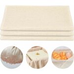 Jalleria - 3 pièces chiffons en mousseline, non blanchi Étamine, réutilisables toile à fromage, douce ... Jalleria - 3 pièces chiffons en mousseline, non blanchi Étamine, réutilisables toile à fromage, douce ...