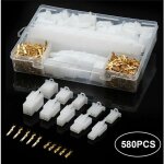 Jalleria - 580pcs voiture moto 50sets electrique 2. 8mm 2 3 4 6 9 broche fil cable connecteur borne avec ...