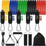 Jalleria - bandes de r�sistance d'exercise, set de bandes elastiques musculation avec 5 tubes fitness, ...