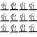 Jalleria - bulldog clips m�tal, 50pcs pinces � charni�re en metal, 22mm pince papier, argclips m�tal, ...