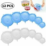 Jalleria - couvercles en silicone extensibles, 12 couvercles en silicone de tailles diffrentes couvercles ...