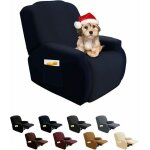 Jalleria - housse de fauteuil relax 1 place housse de fauteuil extensible 4 - pice couverture de fauteuil ...