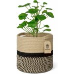 Jalleria - panier de plantes en corde de coton tiss� pour jardini�res d'int�rieur de sol de pot de fleur ...