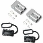 Jalleria - prise de connecteur de puissance de style de 2pcs 50a 600v anderson pour la remorque de treuil ...