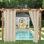 Jalleria - rideaux d'extrieur pour terrasse, impermables et rsistants aux intempries, avec ?illets, ...