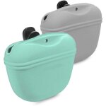 Jalleria - sac à friandise pour chien - set 2x pochette avec clip en silicone écologique pour nourriture ... Jalleria - sac à friandise pour chien - set 2x pochette avec clip en silicone écologique pour nourriture ...