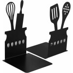 Serre - livres de cuisine noir cuillère livre de cuisine décoratif serre - livres en métal avec tapis ... Serre - livres de cuisine noir cuillère livre de cuisine décoratif serre - livres en métal avec tapis ...