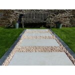 Pas japonais couleur beton ivoire - pack de 12 dalles