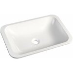 Sapho - japura - lavabo � encastrer, 55x36 cm, sans trop - plein, blanc 50135