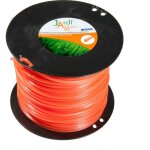 Jardiaffaires - bobine de fil carr pour dbroussailleuse qualit pro 4, 4mm x 110 mtres