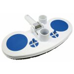 Jardiboutique - balai aspirateur manuel, pour piscine, forme demi lune.