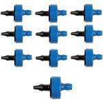 Lot 10 goutteur auto - regulant 2l / h bleu - jardiboutique
