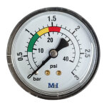 Manom�tre pour filtre piscine fixation arri�re raccord arri�r� filetage 1 / 8 pouce jardiboutique