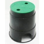Jardiboutique - regard pour vanne d'arrosage, forme rond de 21 cm de base et hauteur 23 cm.