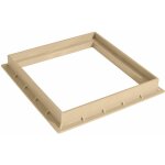 Jardibric - cadre polypropylne 40 x 40 cm ? sable ? dimensions 38 x 38 cm ? installation facile regard ...