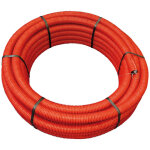 Jardibric - gaine annele rouge 63 mm x 25m ? gaine pehd flexible pour raccordement et passage de cbles ...