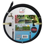 Jardibric - kit tuyau poreux �quip� �16mm ? 15m ? raccord rapide et bouchon, d�bit 20l / h / m
