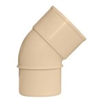 Jardibric - profilt coude 45 mle / femelle 50 sable ? raccord coud pour descente de gouttire pvc ...
