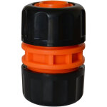 Jardibric ? raccord rapide gros d�bit 25mm ? pour tuyau arrosage ? plastique orange et noir ? r�sistant ...