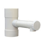 Jardibric - raccord rcuprateur d'eau 80 mm sortie 35 ? pvc blanc ? systme collecte pluviale