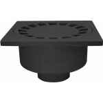 Jardibric - siphon de cour 200 x 200 mm ? noir ? haute durabilit� ? r�sistance chimique et gel prolong� ...