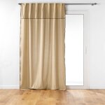 Douceur d'int�rieur - rideau voilage surfil� passants cach�s beige 140x240 cm