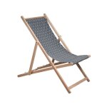 Jardin prive - transat chilienne jacquard losange - toile amovible.