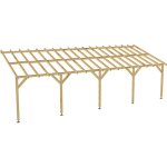 Jardinatoire - carport adossé 9x3 - pente 30% - bois massif - durable sans la visserie et sans les pieds ... Jardinatoire - carport adossé 9x3 - pente 30% - bois massif - durable sans la visserie et sans les pieds ...