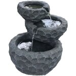 Fontaine extrieure en rsine alimentation solaire jim
